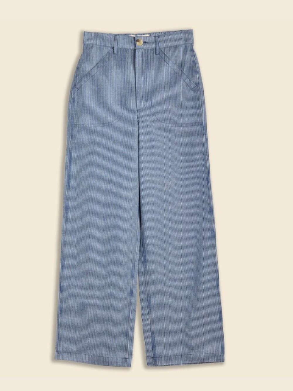 Mollusk Painter Pants in Railroad Stripe Sz L
